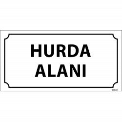 Hurda Alanı Levhası 12x24 cm
