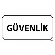 Güvenlik Levhası 12x24 cm