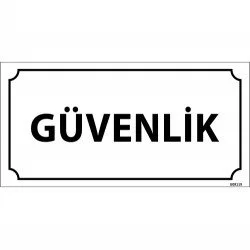 Güvenlik Levhası 12x24 cm