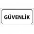 Güvenlik Levhası 12x24 cm