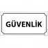 Güvenlik Levhası 12x24 cm