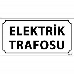 Elektrik Trafosu Levhası 12x24 cm