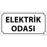 Elektrik Odası Levhası 12x24 cm