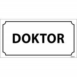 Doktor Levhası 12x24 cm