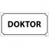 Doktor Levhası 12x24 cm