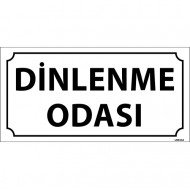 Dinlenme Odası Levhası 12x24 cm
