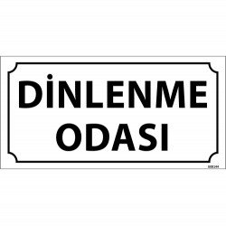 Dinlenme Odası Levhası 12x24 cm