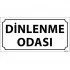 Dinlenme Odası Levhası 12x24 cm