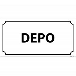 Depo Levhası 12x24 cm