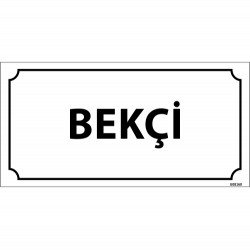 Bekçi Levhası 12x24 cm