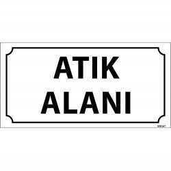Atık Alanı Levhası 12x24 cm