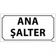 Ana Şalter Levhası 12x24 cm