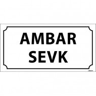 Ambar Sevk Levhası 12x24 cm