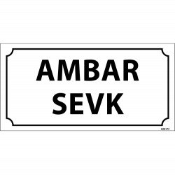 Ambar Sevk Levhası 12x24 cm