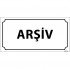 Arşiv Levhası 12x24 cm