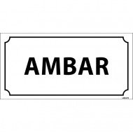 Ambar Levhası 12x24 cm