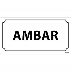 Ambar Levhası 12x24 cm