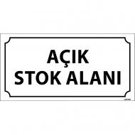 Açık Stok Alanı Levhası 12x24 cm