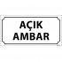 Açık Ambar Levhası 12x24 cm
