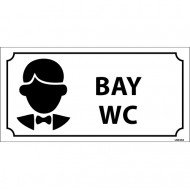Bay WC Levhası 12x24 cm