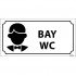 Bay WC Levhası 12x24 cm