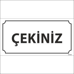 Çekiniz Levhası 12x24 cm