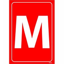 M Levhası 25x35 cm
