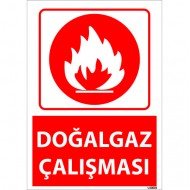 Doğalgaz Çalışması Levhası 25x35 cm