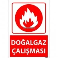 Doğalgaz Çalışması Levhası 25x35 cm