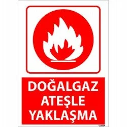 Doğalgaz Ateşle Yaklaşma Levhası 25x35 cm