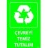Çevreyi Temiz Tutalım  Levhası 25x35 cm