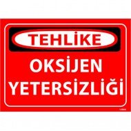 Oksijen Yetersizliği Levhası 25x35 cm