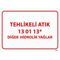 Diğer Hidrolik Yağlar Levhası 25x35 cm