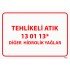 Diğer Hidrolik Yağlar Levhası 25x35 cm