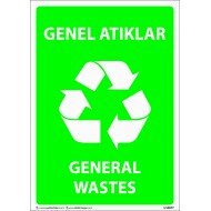 Genel Atıklar Levhası 25x35 cm