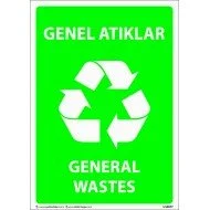 Genel Atıklar Levhası 25x35 cm