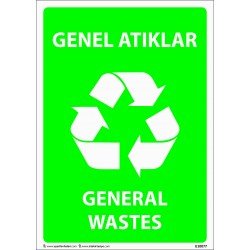 Genel Atıklar Levhası 25x35 cm