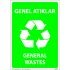Genel Atıklar Levhası 25x35 cm