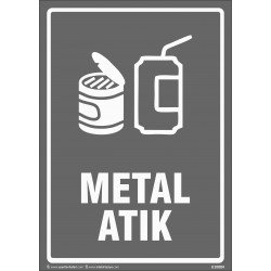 Metal Atık Levhası 25x35 cm