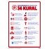 Yeni Koronavirüs Riskine Karşı 14 Kural Levhası 25x35 cm