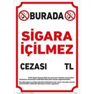 Sigara İçilmez Levhası 25x35 cm