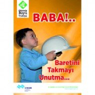 Baba!.. Baretini Takmayı Unutma... Levhası 25x35 cm