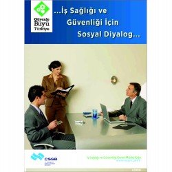 İş Sağlığı Ve Güvenliği İçin Sosyal Diyalog Levhası 25x35 cm