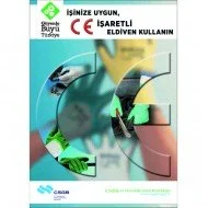 İşinize Uygun, İşaretli Eldiven Kullanın Levhası 25x35 cm