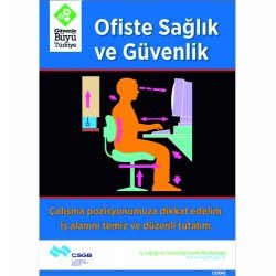 Ofiste Sağlık Ve Güvenlik Levhası 25x35 cm