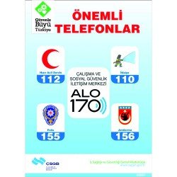 Önemli Telefonlar Levhası 25x35 cm