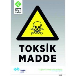 Toksik Madde Levhası 25x35 cm