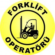 Forklift Operatörü Levhası 25x35 cm