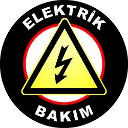 Elektrik Bakım Levhası 25x35 cm