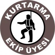 Kurtarma Ekip Üyesi Levhası 25x35 cm